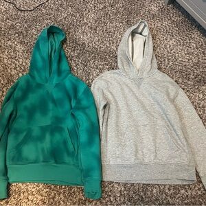 All in motion boys Green and Gray Hoodies